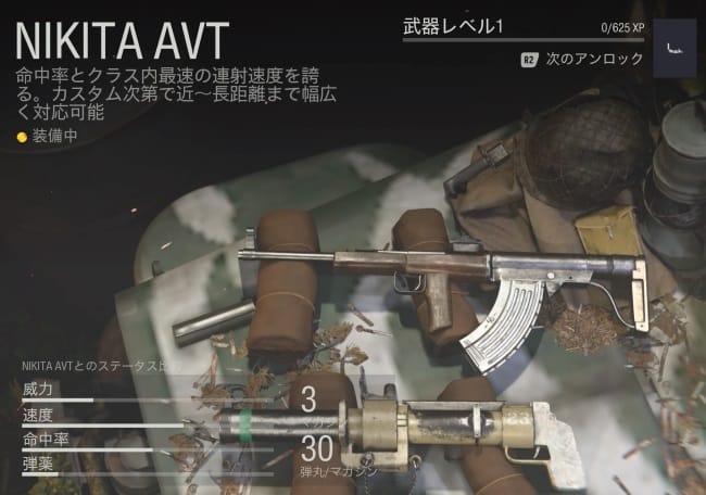 COD VのNIKITA AVTの性能とカスタムを究める。