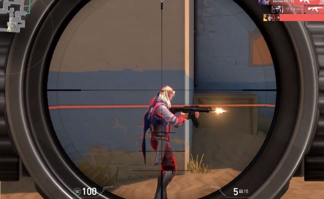 VALORANTのマーシャルの銃撃戦