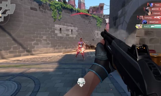 VALORANTの銃撃戦